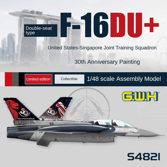 Great Wall S4821 1/48 F-16DU+ Rsaf Usaf 30th Limited Aircraft Model Kit