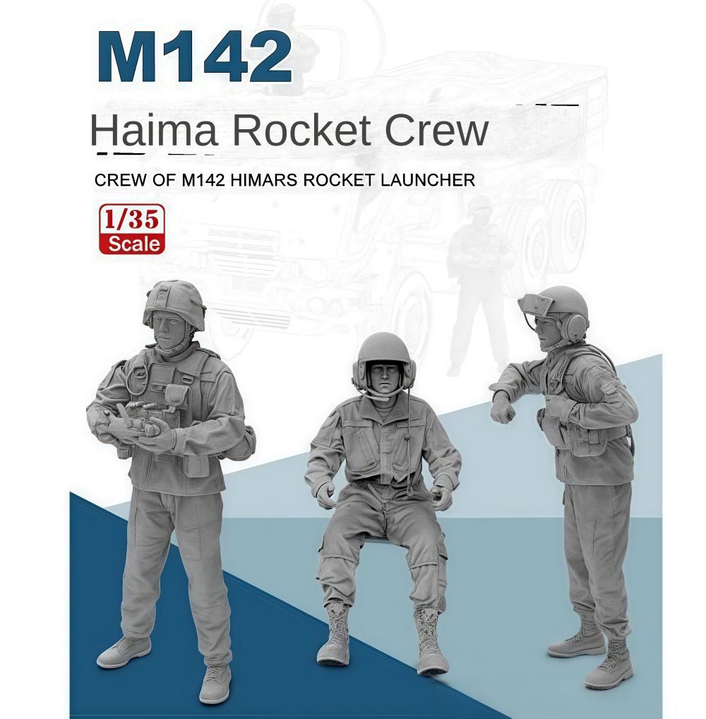 FORE ART released 9002 1/35 3D-Printed CREW OF M142 HIMARS ROCKET LAUNCHER（3 Persons）