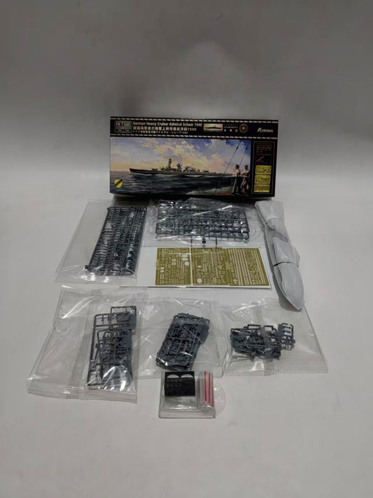 Discover the Flyhawk FH1168S 1/700 German Heavy Cruiser Admiral Scheer 1940 Deluxe Edition model kit, perfect for history enthusiasts and collectors.