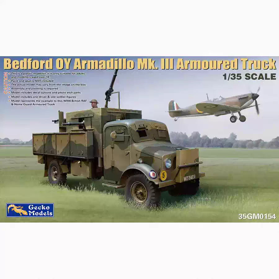 Gecko Models 35GM0154 1/35 Bedford OYD Armadillo Mk.III Armoured Truck Model Kit