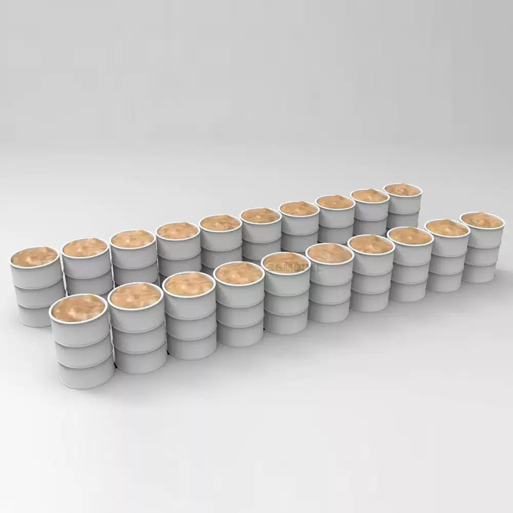 Gecko Models 35GM0167 1/35 60´s -70´s Saigon Sand Barrel Road Block Obstacle Set