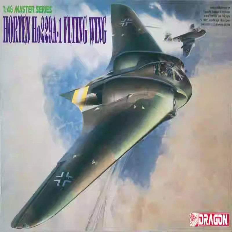 German Air Force Horten Ho 229A-1 Flying Wing 1/48 Airplane Model Kit | DRAGON 5505 