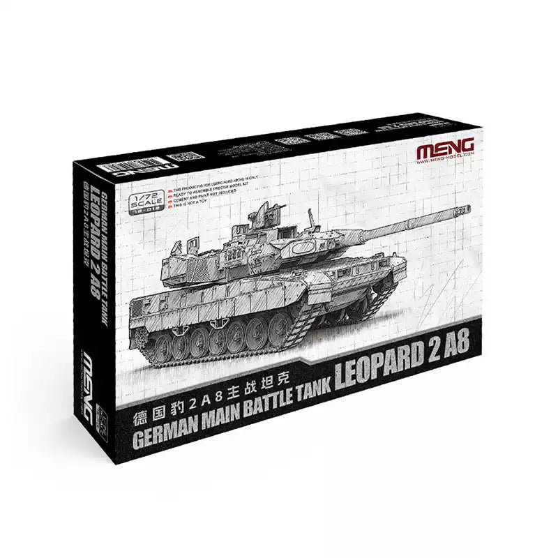 German Leopard 2A8 Tank Model Kit 1/72 | MENG 72-012