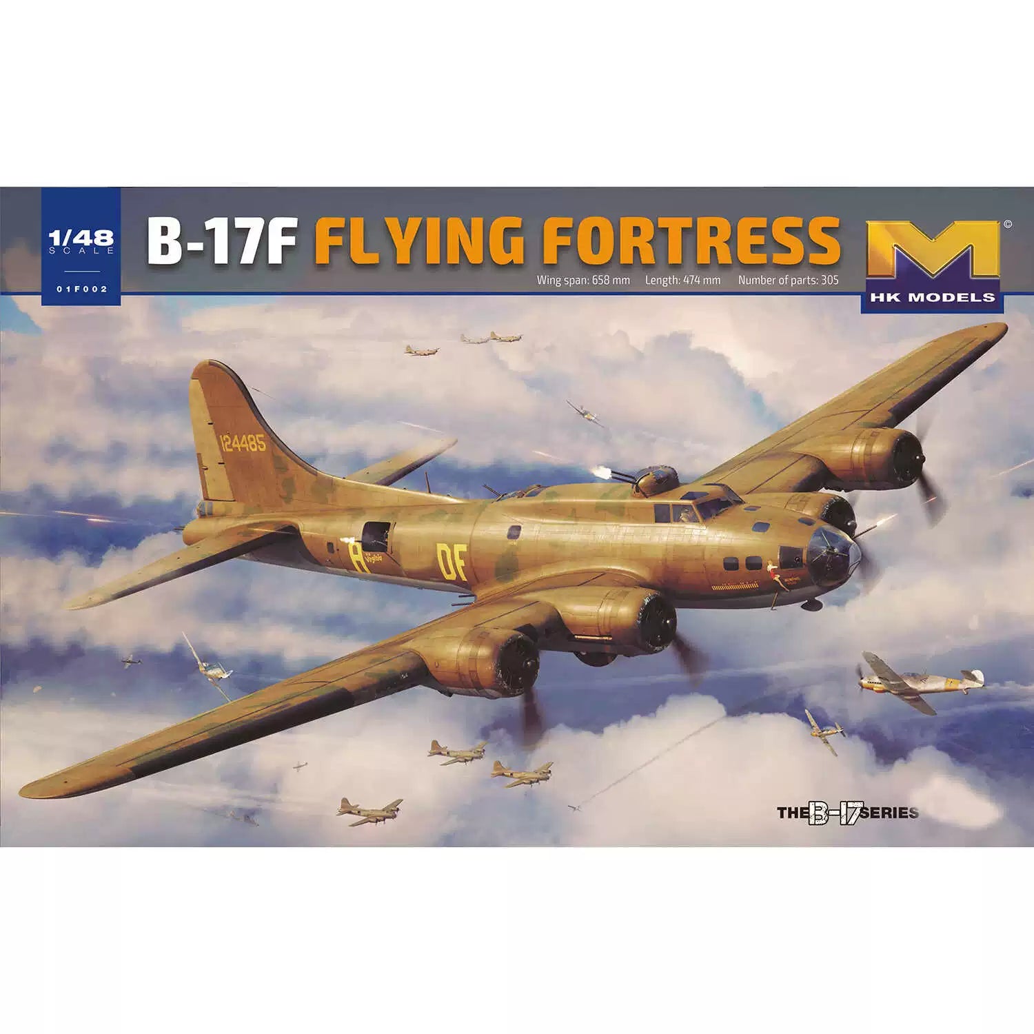 HK Model 01F002 1/48 B-17F Flying Fortress Aircarft (Plastic model)