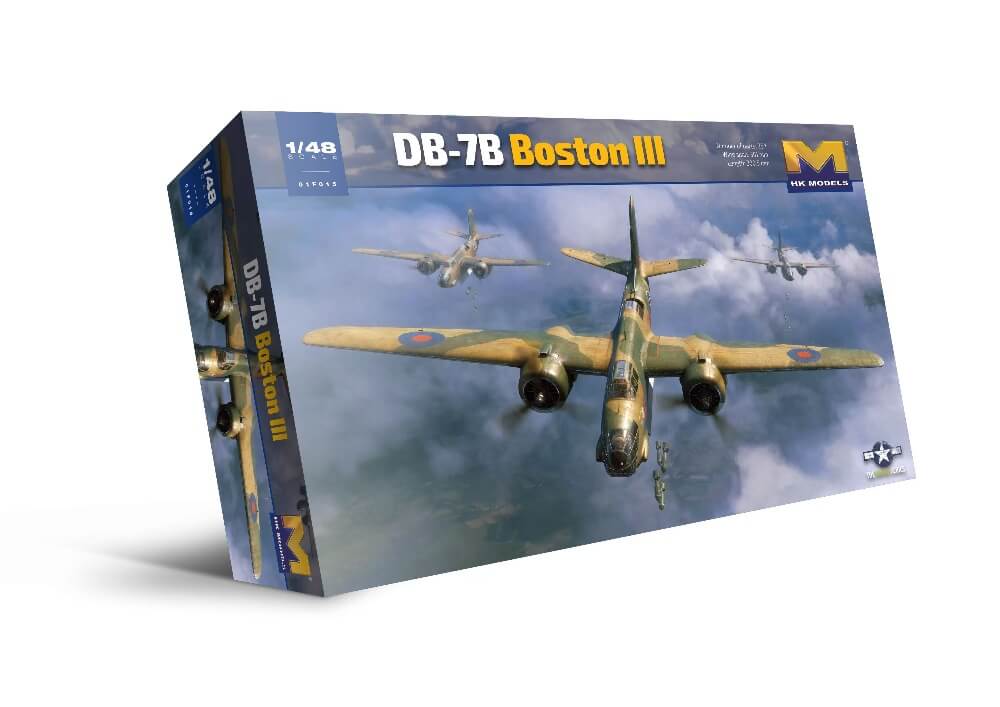 HK Model released 01F015 1/48 DB-7B Boston III Type A Medium Bomber Aircraft Model Kit