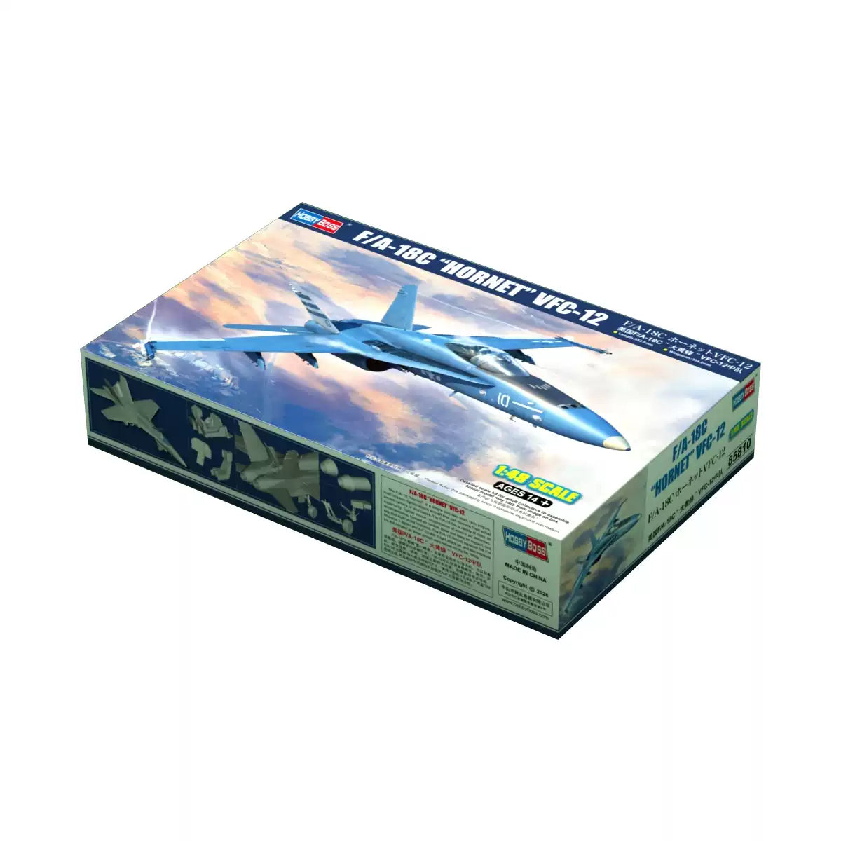 HOBBYBOSS 85810 1/48 F/A-18C “HORNET” VFC-12 Fighter Aircraft Model Kit