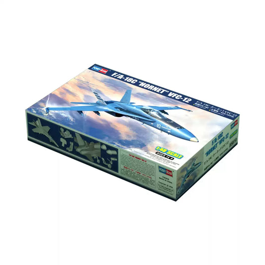 HOBBYBOSS 85810 1/48 F/A-18C “HORNET” VFC-12 Fighter Aircraft Model Kit