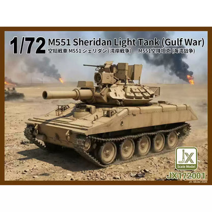 JX-MODEL 172001 1/72 M551 Sheridan (Gulf War) Tank Model Kit