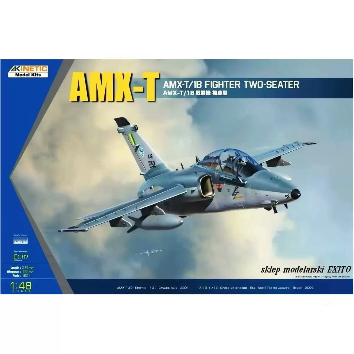 KINETIC K48027 1/48 AMX-T /1B FIGHTER TWO-SEATER MODEL KIT