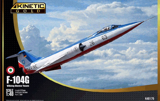 KINETIC K48177 1/48 F-104G Viking Demo Team Fighter Model Kit Assembly 