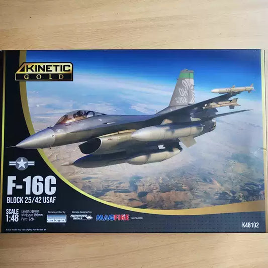 Kinetic K48102 1/48 F-16C Block 25/42 USAF Aircraft Model Kit