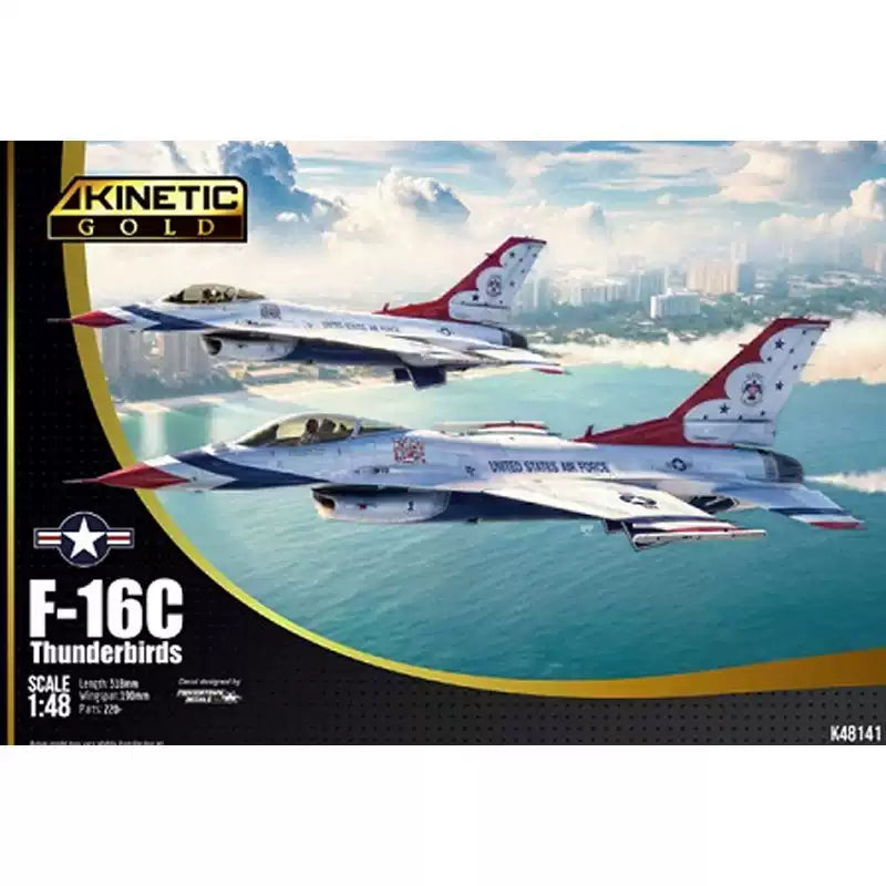 Kinetic K48141 1/48 F-16C Thunderbirds Aircraft Model kit