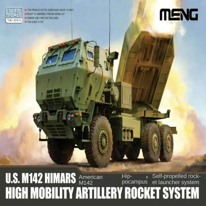MENG 72-004 1/72 U.S. M142 'HIMARS' High Mobility Artillery Rocket System Plastic Assembly Model Kit