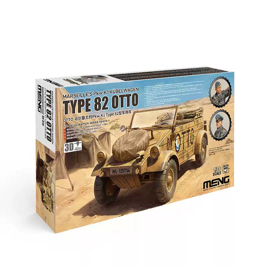 MENG VS-019 1/35 Marseille's Pkw.K1 Kubelwagen Type 82 OTTO Plastic Model Kit
