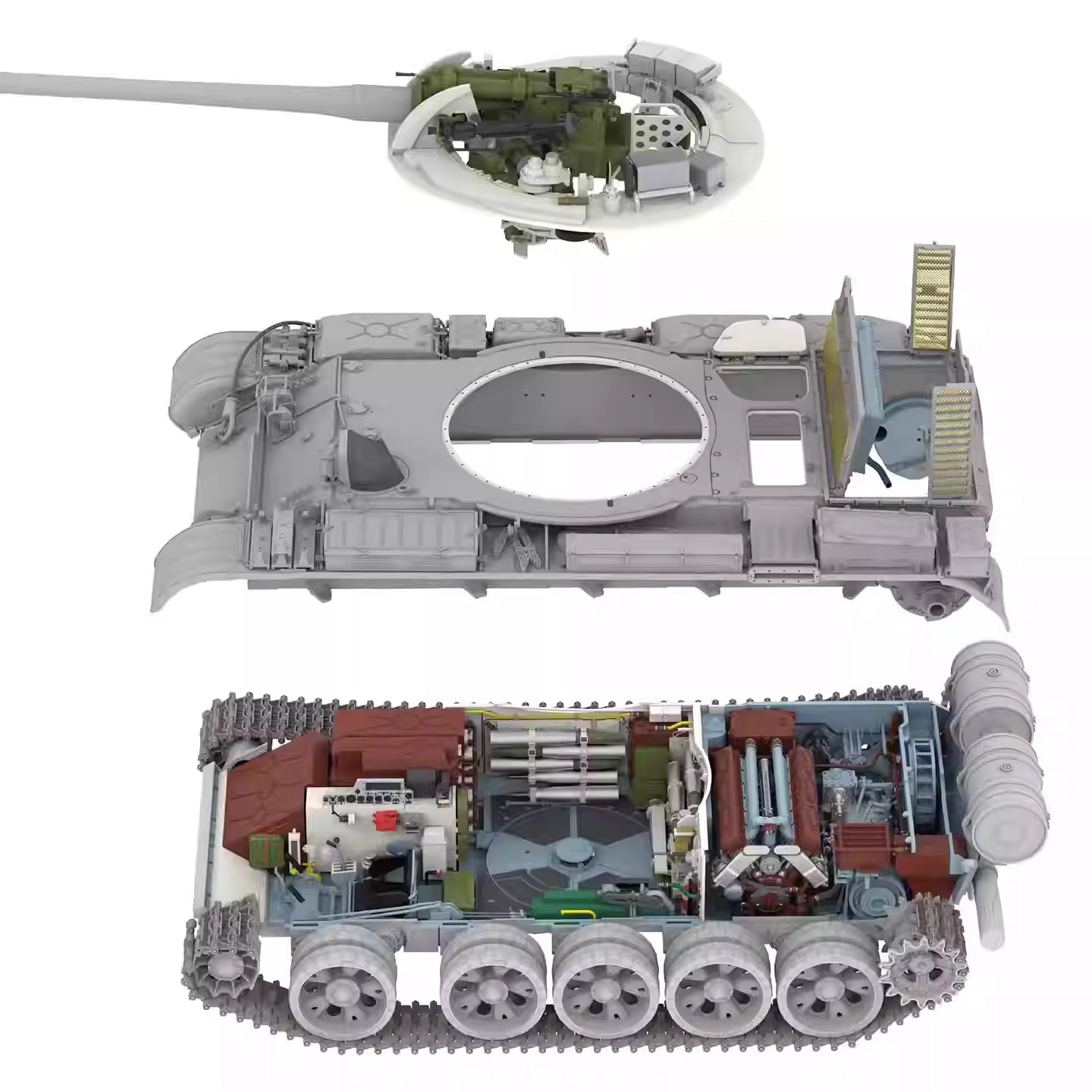 Discover the RYE FIELD 5155 T-55A 1/35 Tank Model Kit with full interior, workable suspension, and track – the perfect addition for hobbyists!