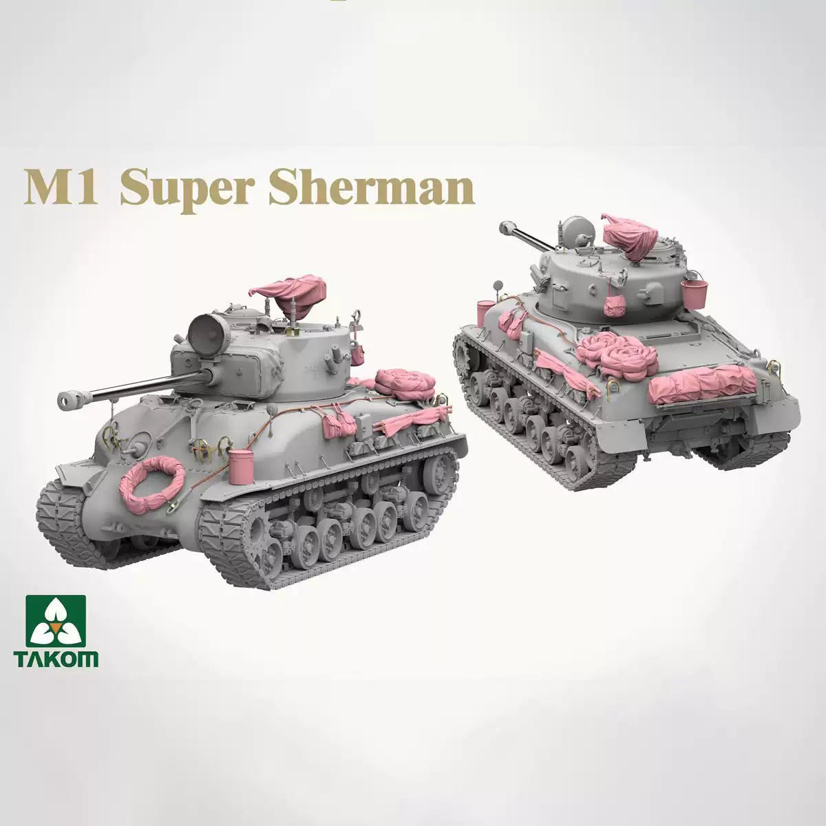 TAKOM 2206 1/35 M1 Super Sherman Tank Model Kit Reprint