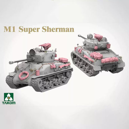 TAKOM 2206 1/35 M1 Super Sherman Tank Model Kit Reprint