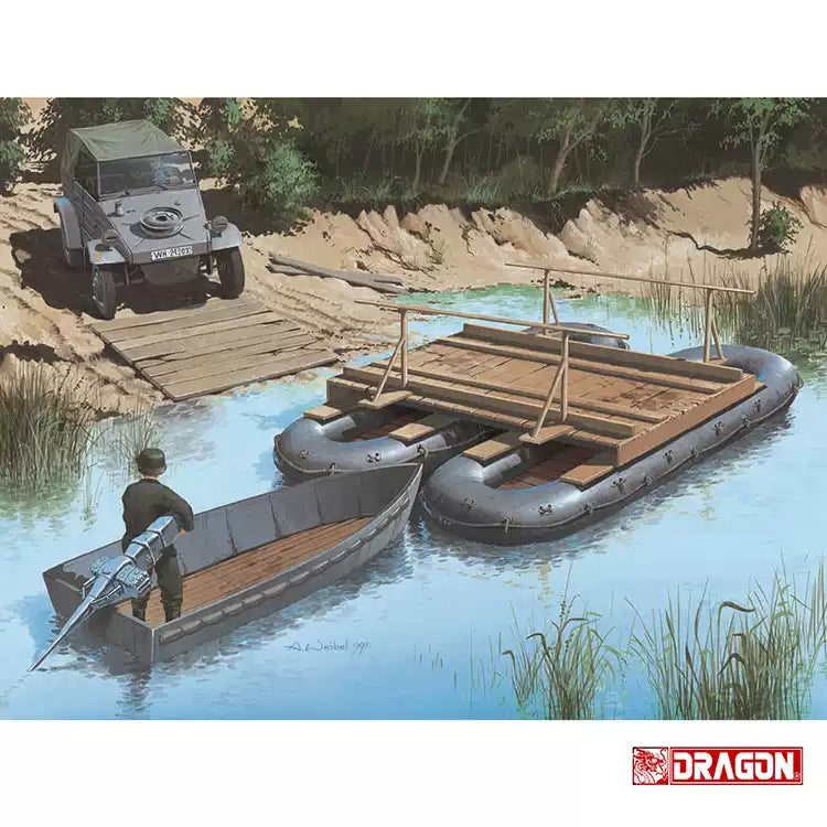 WW.II German Temporary Bridge Model Kit - DRAGON 6135