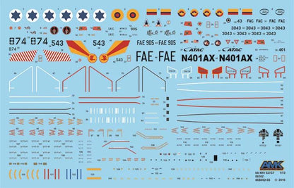 AMK 86002 1/72 IAI Kfir C2/C7 Fighter Model Kit