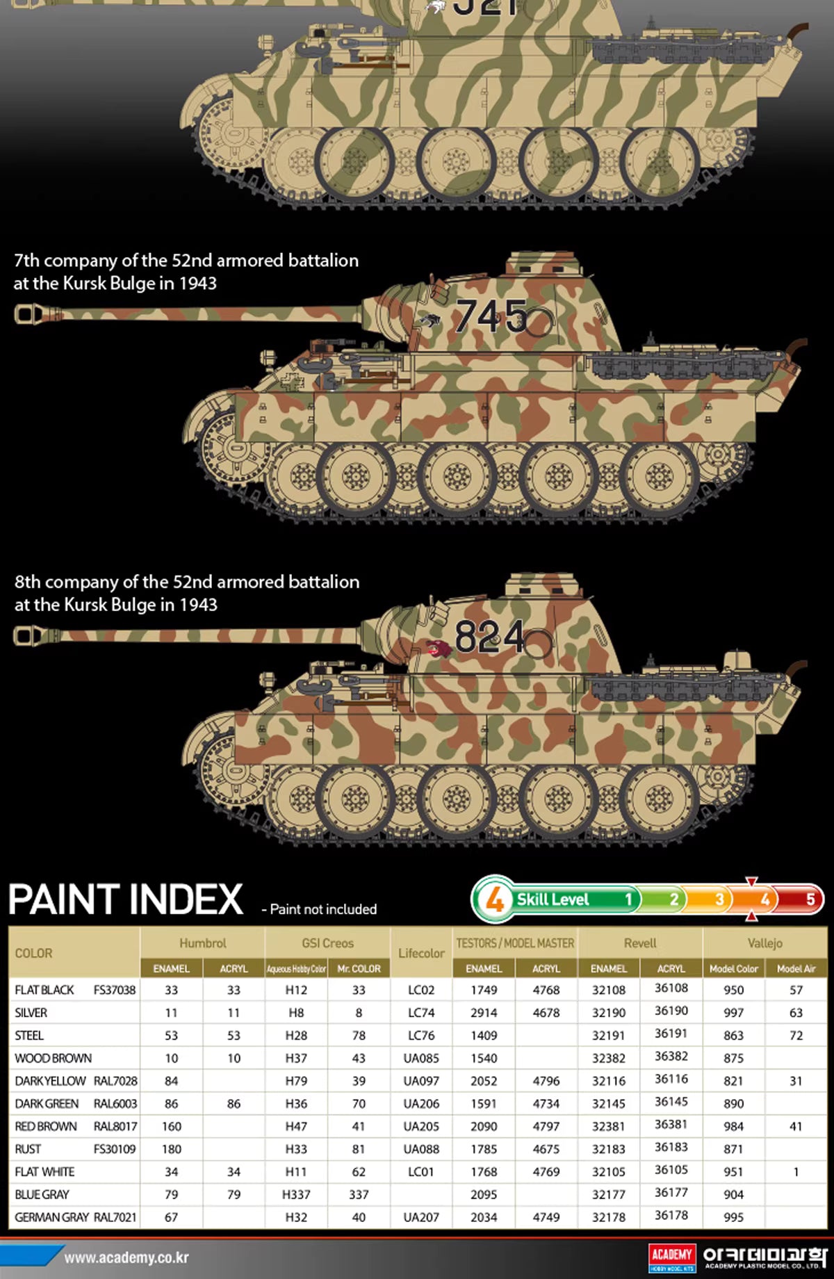 Pz.Kpfw.V Panther D "Operaion Citadel" Model Kit 1/35| ACADEMY AC13503 1/35