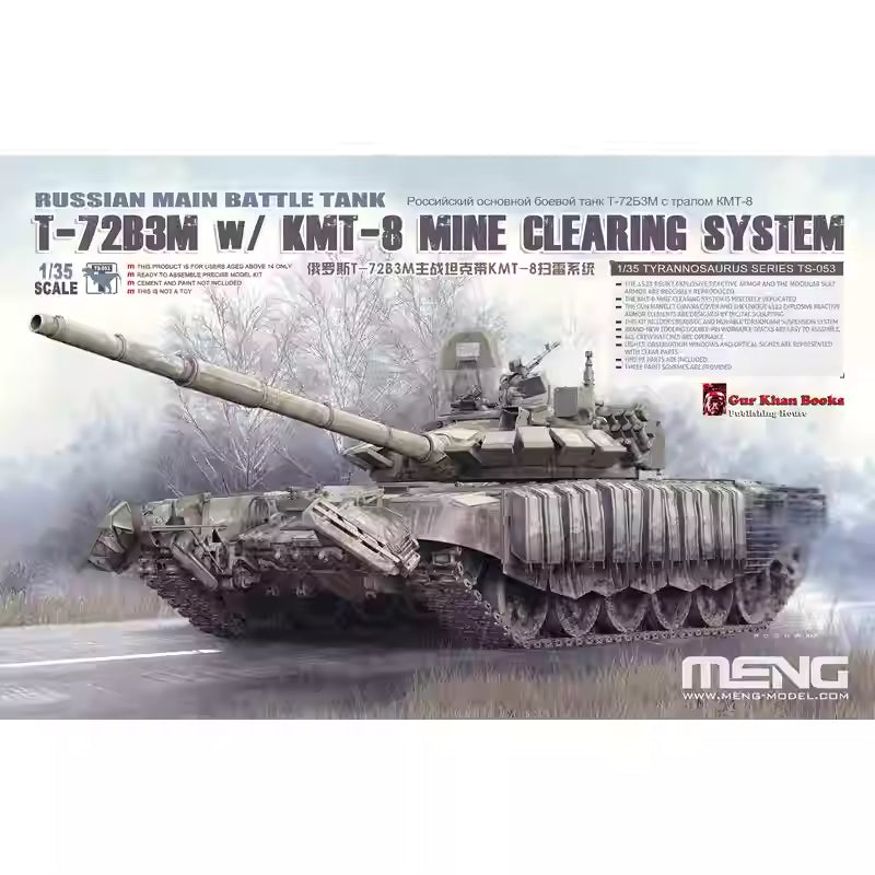 MENG TS-053 1/35 T-72B3M w/KMT-8 MINE CLEARING SYSTEM Tank Model Kit