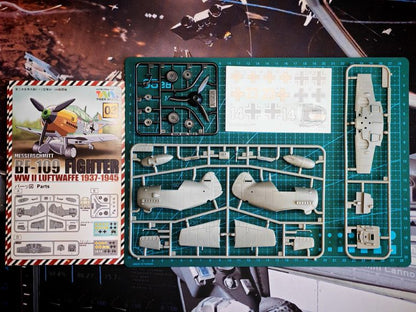 Tiger 103 WWII Luftwaffe Messerschmitt Bf-109 Cute Plane Kit Series/Q Version