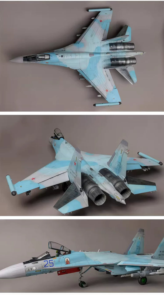 Explore this 1/48 Su-35S Flanker-E Fighter Model Kit Air To Surface Version | Great Wall Hobby L4823 