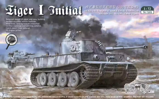 Border TRANSFORM TK7205 1/72 Tiger I Initial Tank Model Kit
