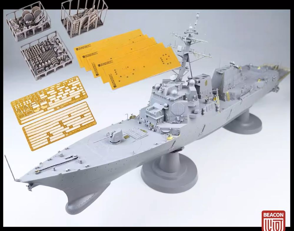 Discover the BEACON S3001 DDG-125 1/350 Jack.H.Lucas Destroyer & T5001 Model Upgrade Kit 2in1, perfect for seamless painting and scene creation.