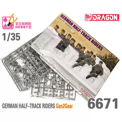Dragon 6671 1/35 German Half-Track Riders Resin Model kit