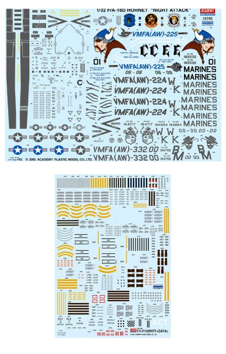 Academy AC12103 1/32 F/A-18D Hornet Aircraft Model Kit