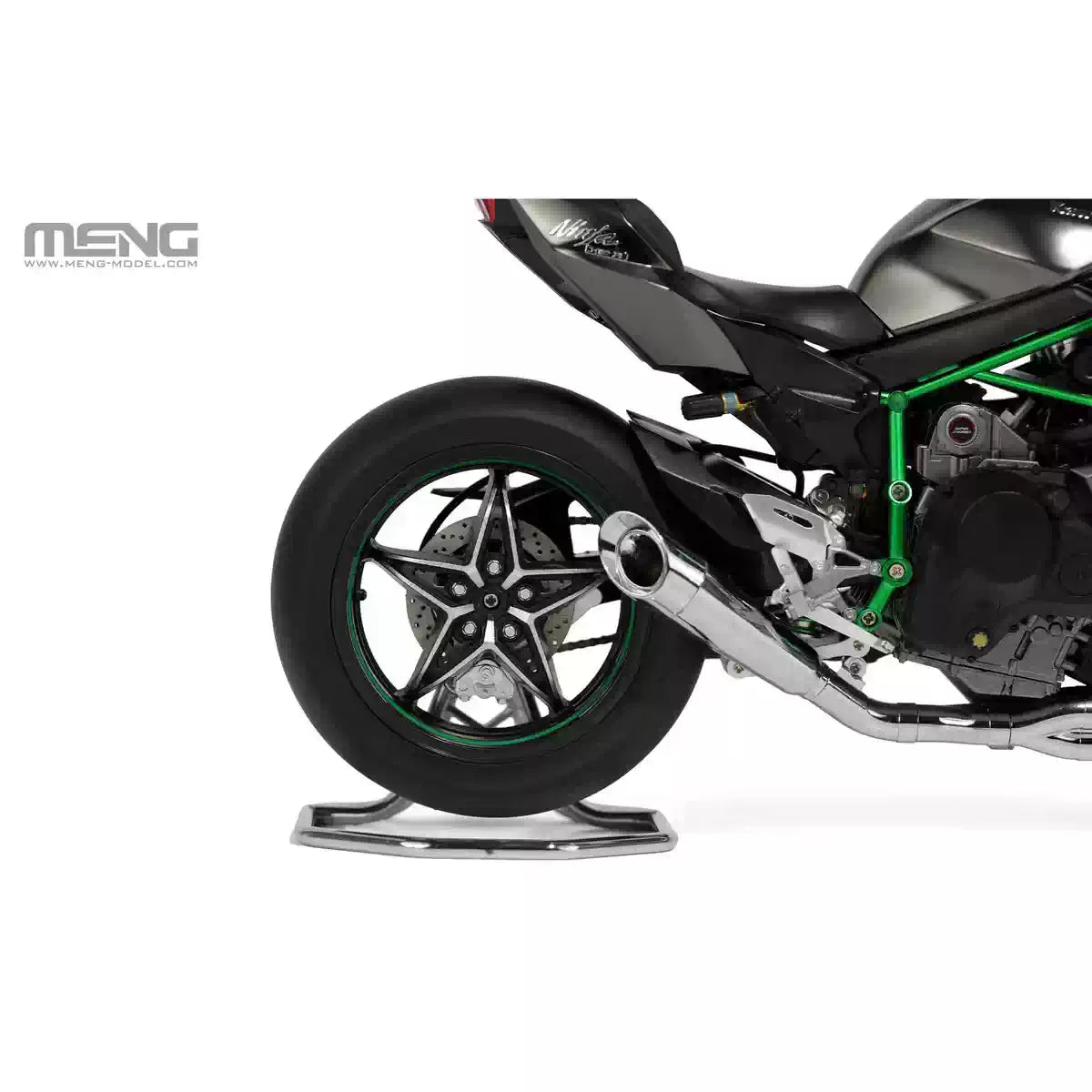 MENG MT-011S 1/9 Scale Kawasaki Ninja H2R 2018 Motorcycle Model kit (PRE-COLORED)