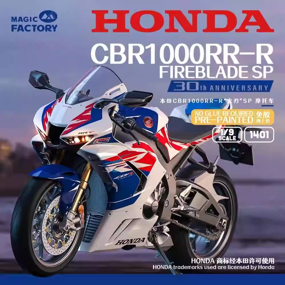 MAGIC FACTORY 1401 1/9 Motorcycles Pre-PAINTED CBR1000RR-R Fireblade SP