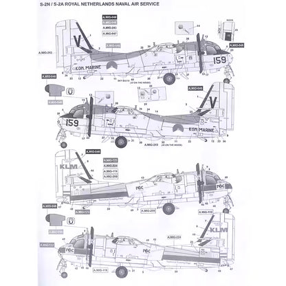 Kinetic K48118 1/48 S-2N/S-2A Royal Netherlands Naval Air Service Tracker Model Kit - ModelHives