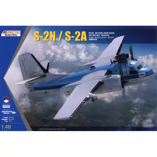 Kinetic K48118 1/48 S-2N/S-2A Royal Netherlands Naval Air Service Tracker Model Kit - ModelHives