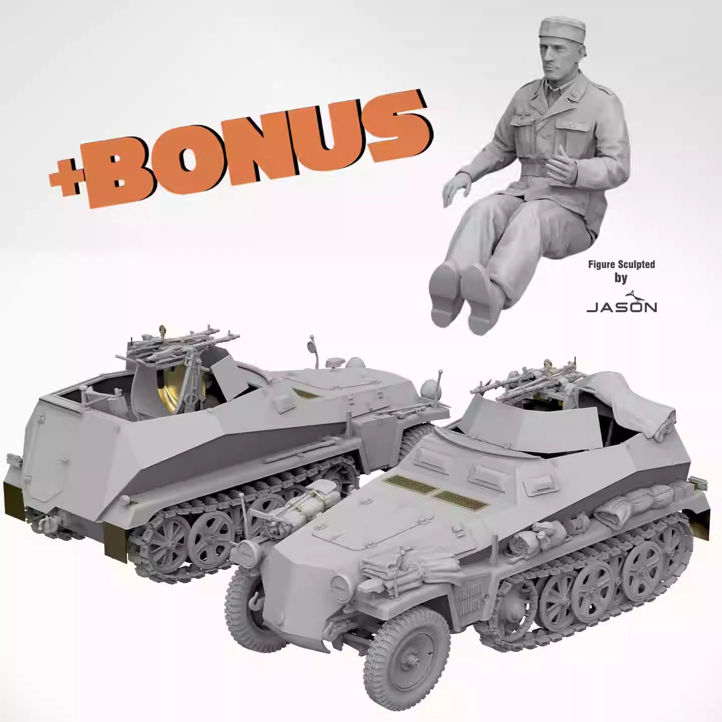 Find the TAKOM 2211 1/35 Sd.Kfz.250/4 Ausf.A Tank Model Kit Reprint