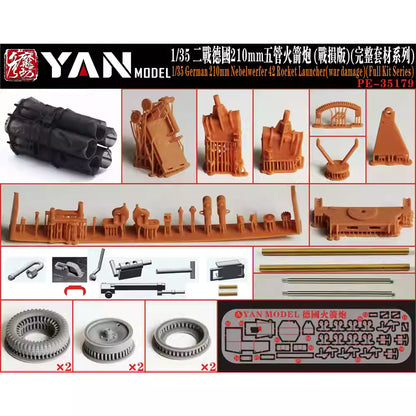 Discover the Nebelwerfer 42 Rocket Launcher 1/35 Model Kit by YAN MODEL PE-35179. Limited stock available—get yours before it's gone!