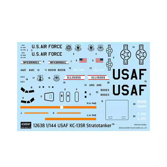 ACADEMY AC12638 1/144 KC-135R Stratotanker Airplane Model Kit - ModelHives