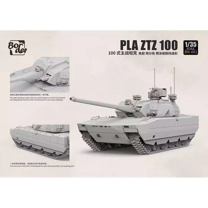 Explore this PLA ZTZ-100 MBT Tank Model Kit w/ZRY222 & "Robot Wolves" 1/35 | Border BN-001