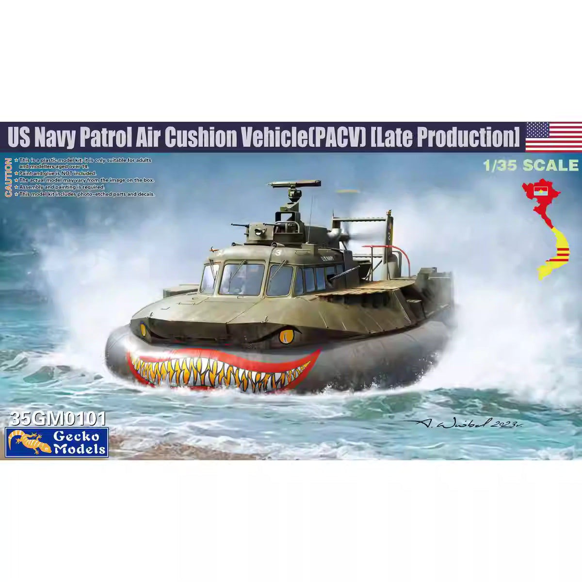 Gecko Models 35GM0101 1/35 US Navy Patrol Air Cushion Vehicle PACV Late