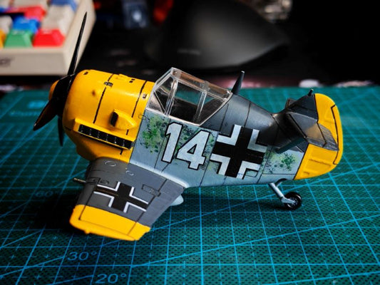 Tiger 103 WWII Luftwaffe Messerschmitt Bf-109 Cute Plane Kit Series/Q Version