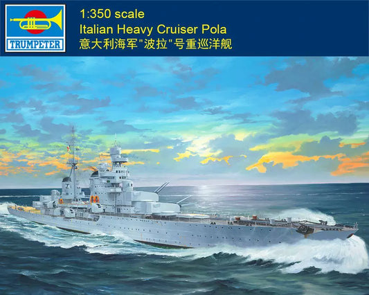 Trumpeter 05381 1:350 Italian Heavy Cruiser Pola Ship Model Kit