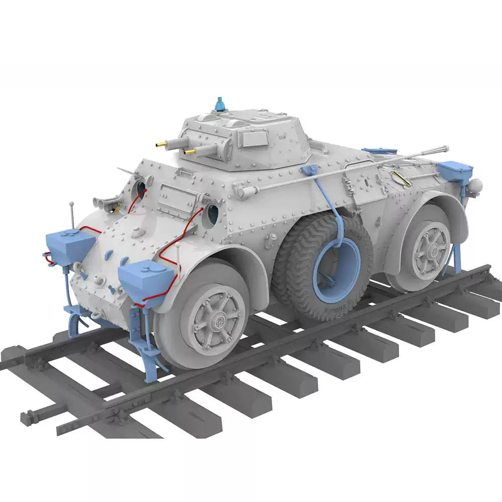 AB40 Ferroviaria Railway Armored Car Model Kit | Heavy& Lanmo MM35011 1/35 Presale