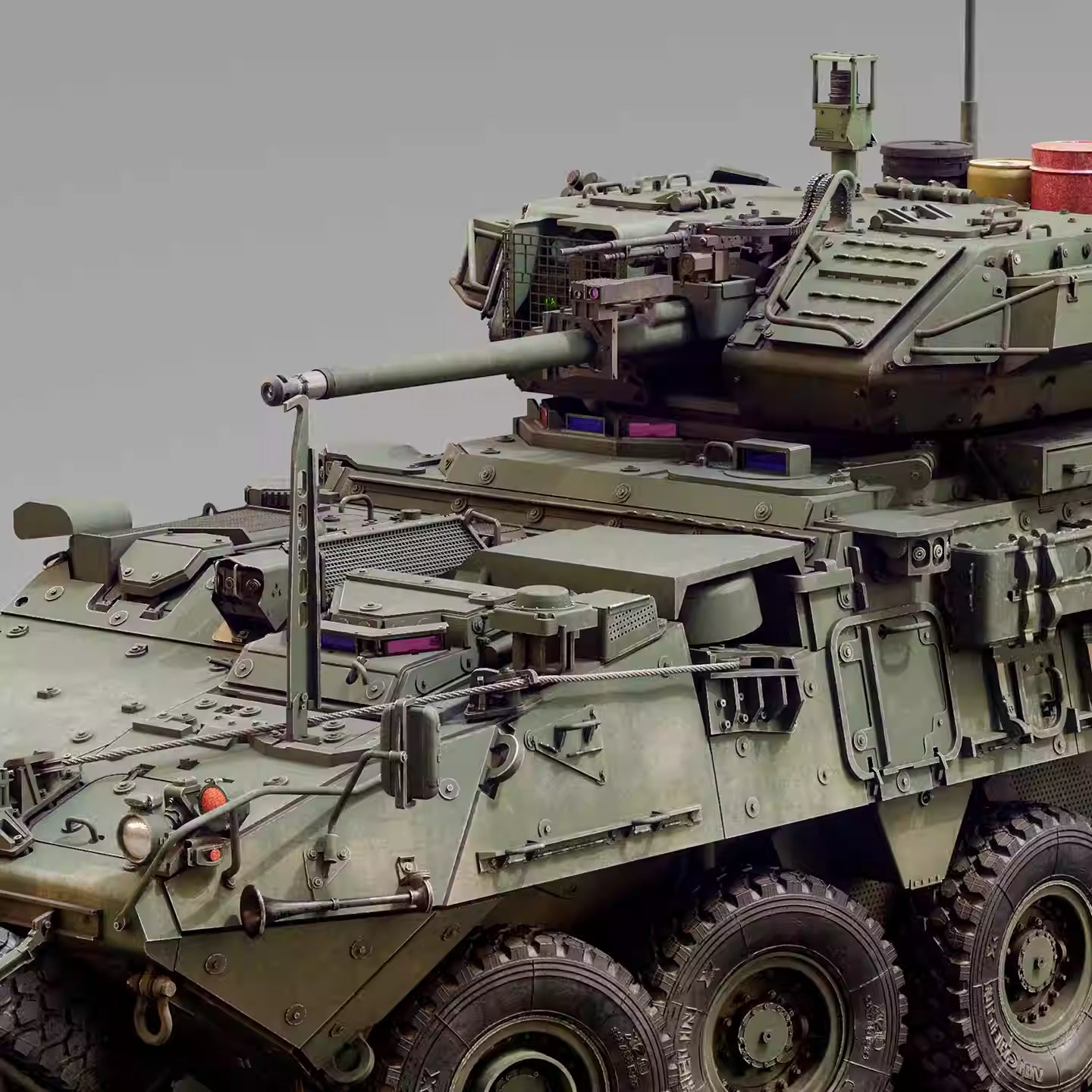 M1296 Stryker ICV-Dragoon w/ESA MWO Upgrade 1/35 Model Kit | Zimi Model ZM35046