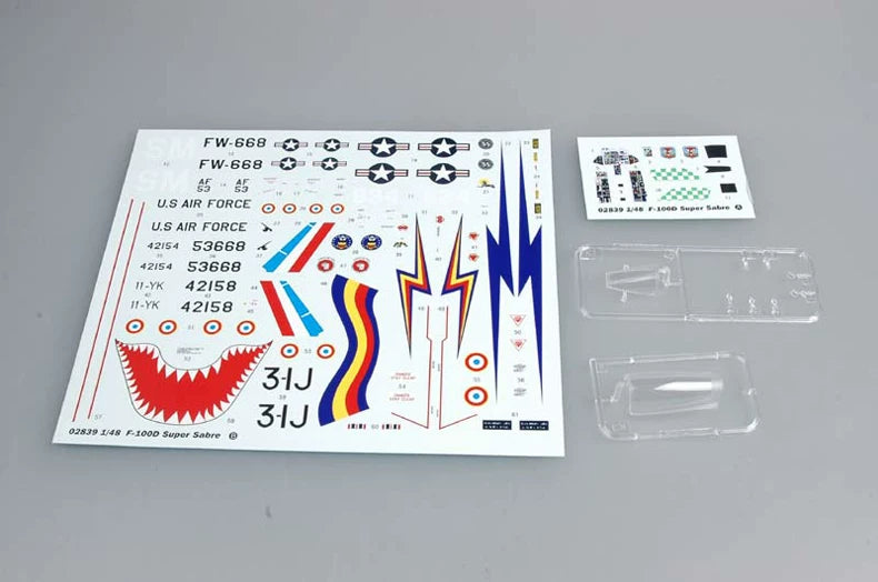 F-100D Super Sabre Aircraft Model Kit | Trumpeter 1/48 02839