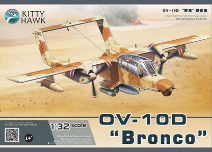 Kitty Hawk 32003 1/32 OV-10D" Bronco Airplane Model Kit New