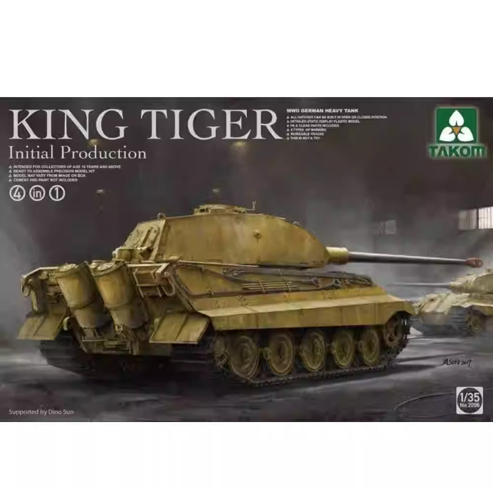 Takom 2096 1/35 German Heavy Tank King Tiger Model Kit Reprint Ver