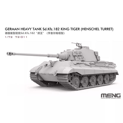 MENG 72-011 1/72 German Heavy Tank King Tiger (Henschel Turret) Model Kit