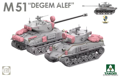 TAKOM 2208 1/35 M51 "DEGEM ALEF" Tank Assembly Model Kit