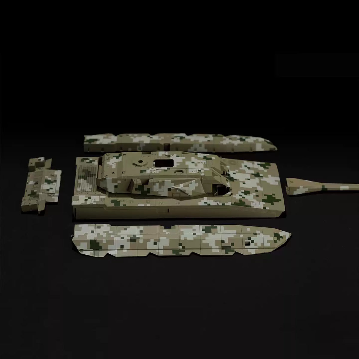 MENG TS-062A 1/35 Chinese ZTZ-100 Main Battle Tank (Accurate Color Version) Plastic Assembly Model Kit